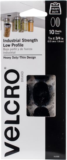 Picture of VELCRO(R) Brand Industrial Strength Coins 1"X3/4" 10/Pkg Black 