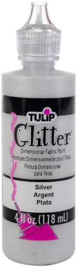 Picture of Tulip Dimensional Fabric Paint 4oz Glitter - Silver