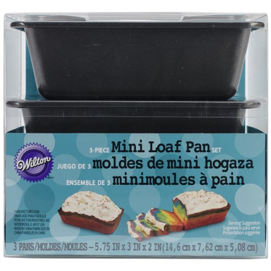 Picture of Mini Loaf Pans 3/Pkg 5.75"X3"X2"