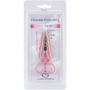 Picture of Victorian Scissors 3.5" Pink W/Leather Sheath