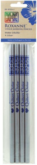 Picture of Water-Soluble Chalk Marking Pencils 4/Pkg Silver