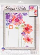 Picture of Watercolor Garden Counted Cross Stitch Kit 11"X14" 14 Count