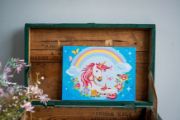 Picture of Vervaco Paint By Number Kit Mother and Baby Unicorn