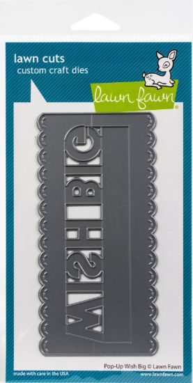 Picture of Lawn Cuts Custom Craft Die  Pop-Up Wish Big