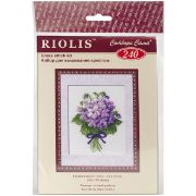 Picture of Violets Counted Cross Stitch Kit 5"X6.25" 16 Count