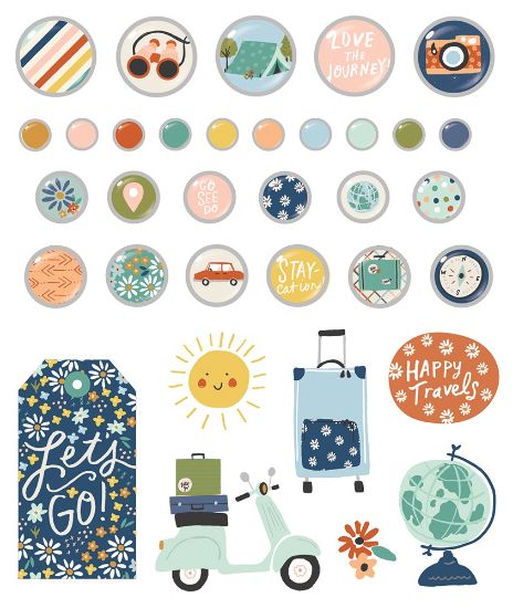 Picture of Safe Travels Decorative Brads 