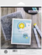 Picture of PhotoPlay Say It With Stamps Photopolymer Stamps Ditsy Grid Background