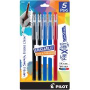 Picture of Pilot FriXion Ball Color Sticks Erasable Gel Pens 5/Pkg 2 Black, 2 Blue & 1 Red