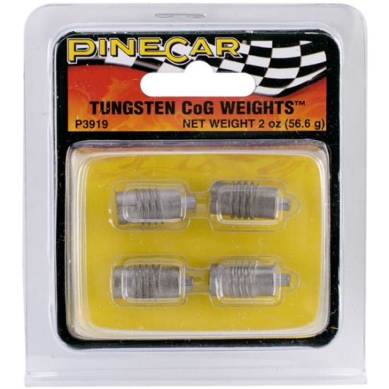 Picture of Pine Car 1/2oz. Weights Tungsten CoG Screw-In Type (4)