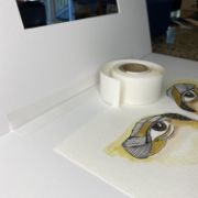 Picture of Self-Adhesive Linen Hinging Tape White 1.25"X35'