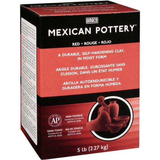 Picture of Mexican Self-Hardening Clay 5lb Red