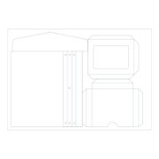 Picture of Sizzix ScoreBoards Plus Die by Eileen Hull-Frame Pocket Journal