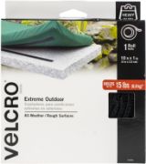 Picture of Velcro® Extreme Fasteners, 1" x 10 ft, Black, 1 roll
