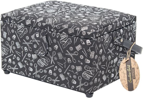 Picture of Tacony Hemline Gold Sewing Basket 10.2"X7.5"X5.7"