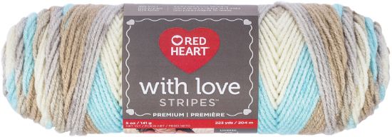 Picture of Red Heart With Love Yarn Sandbar Stripe
