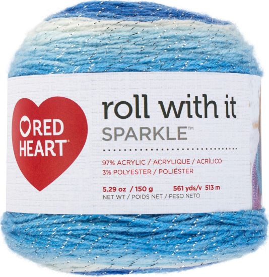 Picture of Red Heart Yarn Roll With It Sparkle Krystal