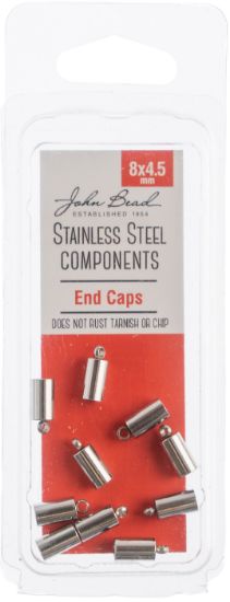 Picture of Stainless Steel End Cap 10/Pkg 8x4.5mm