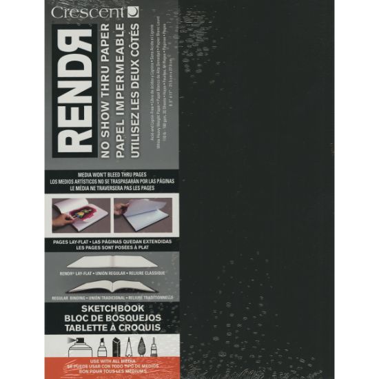 Picture of RENDR No Show Thru Lay Flat Sketch Book 8.5"X11" 32 Sheets
