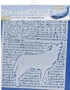 Picture of Stamperia Stencil 7.87"X9.84" Wolf, Arctic Antarctic
