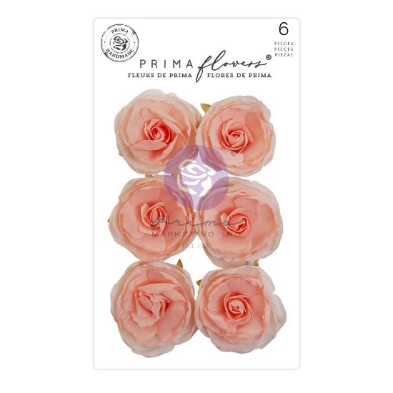 Picture of Prima Marketing Fabric Flowers-Peachy Keen/The Plant Department