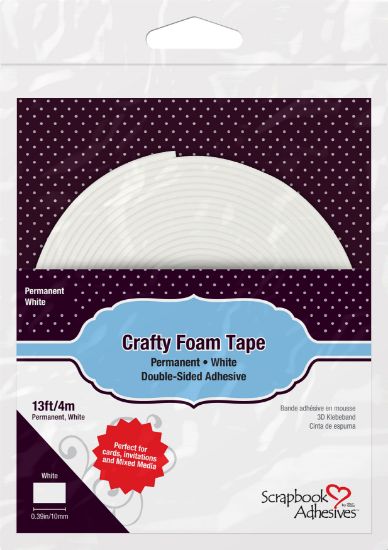 Picture of Scrapbook Adhesives Crafty Foam Tape Roll White, .375"X13'