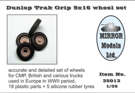 Picture of 1/35 Dunlop Trak Grip 9x16 Wheel/Tire Set for WWII CMP/British Trucks (5) (D)