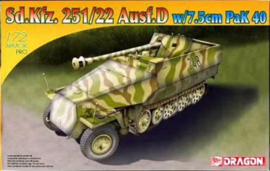 Picture of 1/72 SdKfz 251/22 Ausf D Halftrack w/7.5cm PaK 40 Gun