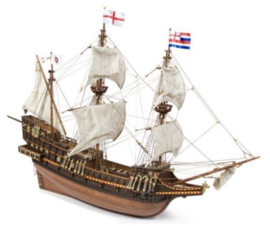 Picture of 1/85 Golden Hind 3-Master English Galleon Sailing Ship (Intermediate Level)
