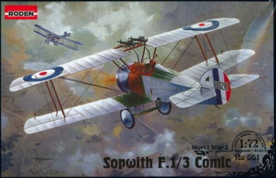 Picture of 1/72 Sopwith F1/3 Comic Special Version WWII British BiPlane Fighter