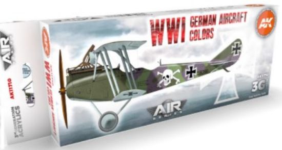 Picture of Air Series: WWI German Aircraft Acrylic Paint Set (8 Colors) 17ml Bottles