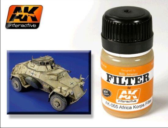 Picture of AK Interactive Afrika Korps Filter Enamel Paint 35ml Bottle -- Hobby