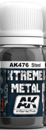 Picture of AK Interactive Xtreme Metal Steel Metallic Paint (30ml) -- Hobby and