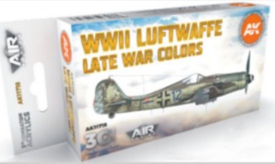 Picture of Air Series: WWII Luftwaffe Late War Aircraft Acrylic Paint Set (6 Colors) 17ml Bottles