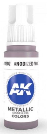 Picture of Anodized Violet Metallic Acrylic Paint 17ml Bottle