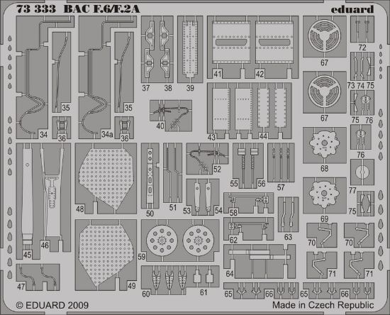 Picture of BAC/EE Lightning F.6/F.2A (self adhesive) PRE-PAINTED in