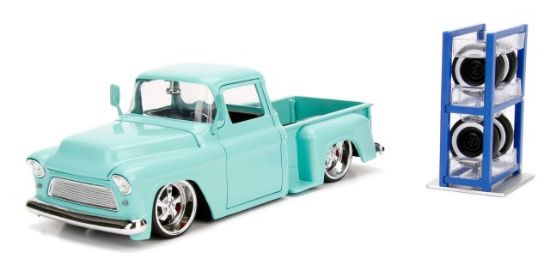 Picture of 1/24 1955 Chevy Stepside Pickup Truck w/Extra Tires & Rack