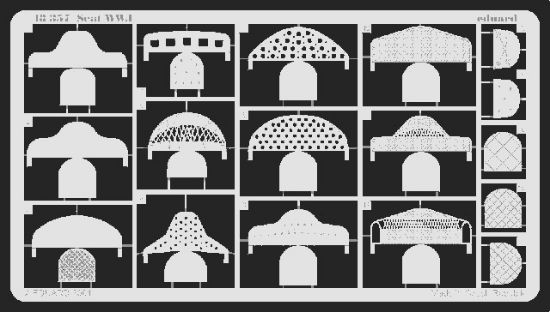 Picture of 12 different Styles of WWI SEATS. 1 of each.- 1:48 -Edua