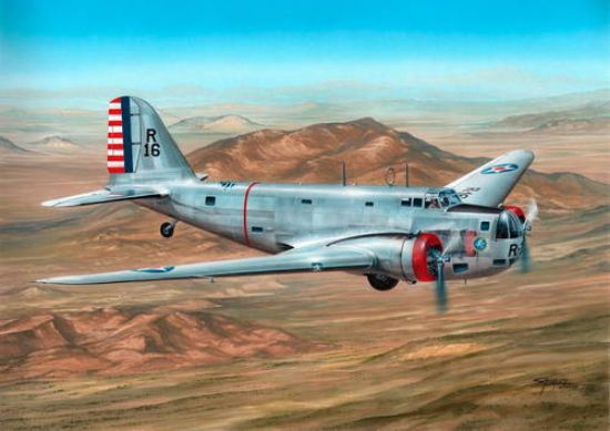 Picture of B18 Bolo Pre-War Service Bomber -- Plastic Model Airplane Kit -- 1/72 Scale -- #72095