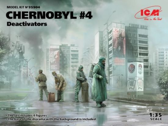 Picture of 1/35 Chernobyl #4: Deactivators Diorama Set (4 figures, base, background)
