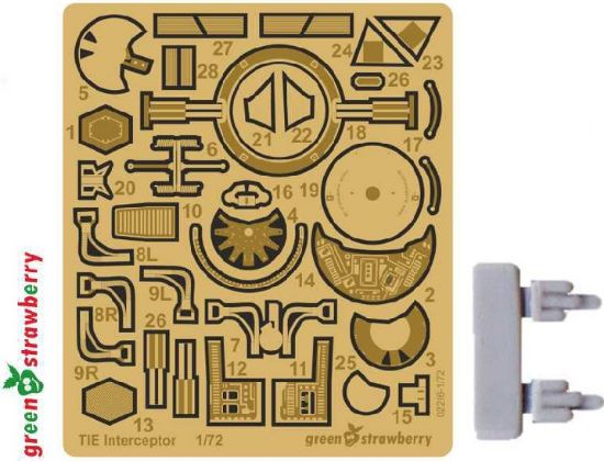 Picture of 1/72 Star Wars Tie Interceptor Detail Set for BAN (Photo-Etch & Resin) (D)