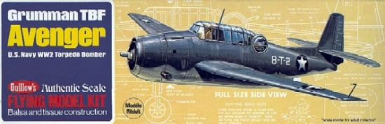 Picture of Guillow 509 Grumman TBF Avenger Flying Airplane Model Kit