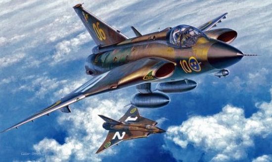 Picture of Hasegawa 07241 J35F J Draken Swedish Air Force
