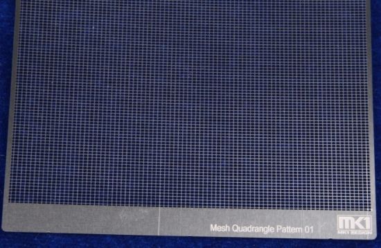 Picture of Quadrangle Pattern Mesh A 0.5mm x 0.7mm (Photo-Etch)