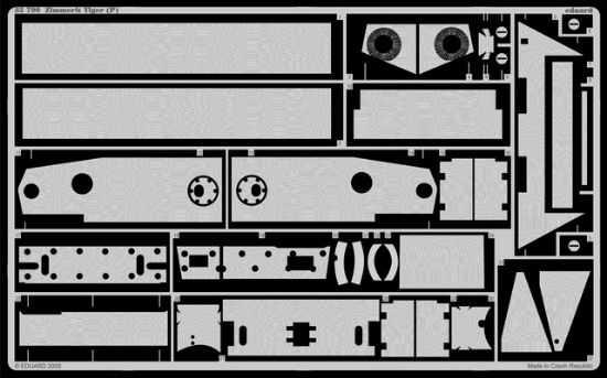 Picture of Eduard Models Armor- Zimmerit Tiger (P) -- Plastic Model Vehicle