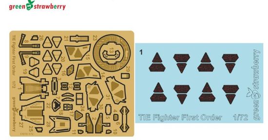 Picture of 1/72 Star Wars First Order Tie Starfighter Detail Set for BAN (Photo-Etch) (D)