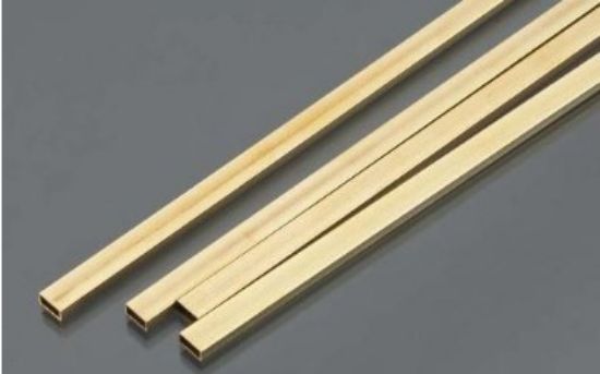 Picture of 1/8"x1/4"x12" Rectangular Brass Tube .014 Wall (1)