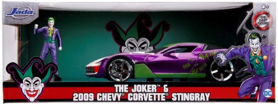 Picture of 1/24 DC Comics 2009 Chevy Corvette Stingray w/Joker Figure