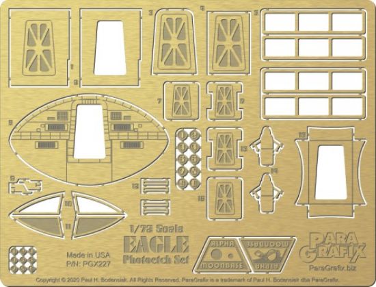 Picture of 1/72 Space 1999: Eagle Transporter Photo-Etch Set #2 for MPC
