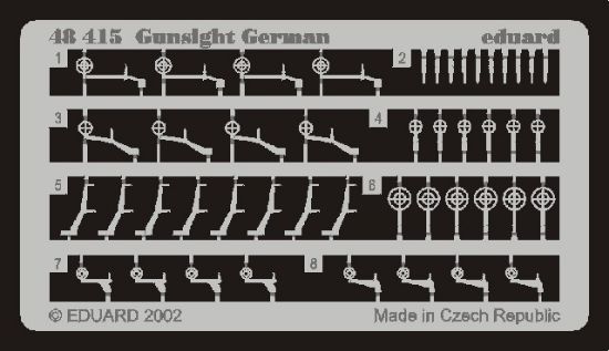 Picture of Eduard 48415 German Aircraft Gunsights 1/48 Scale Photoetch Detail Set