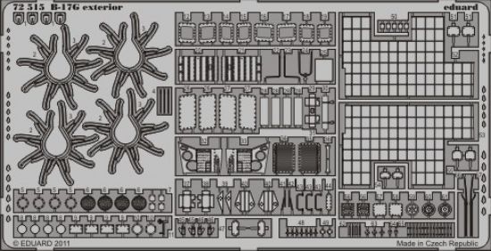 Picture of Eduard Photoetch 1:72 - B-17G Flying Fortress Exterior (Revell) - EDP72515
